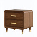 Nachttisch 60 x 40 x 55 cm Holzwerkstoff Braun mit 2 Schubladen