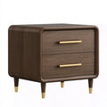 Nachttisch 55 x 40 x 60 cm Holzwerkstoff Braun mit 2 Schubladen